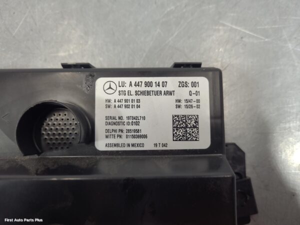 2020 MERCEDES VITO Ecu