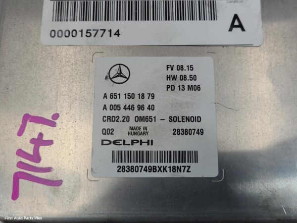 2013 MERCEDES VITO Ecu
