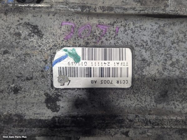 2012 FORD TRANSIT Trans/Gearbox