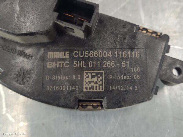 2016 MERCEDES VITO Fan Speed Resistor
