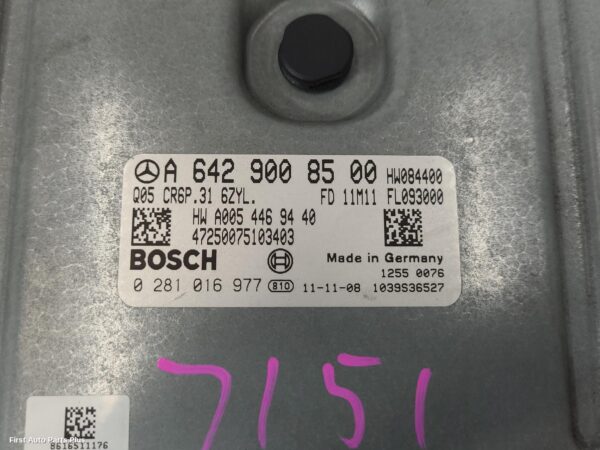 2012 MERCEDES VITO Ecu