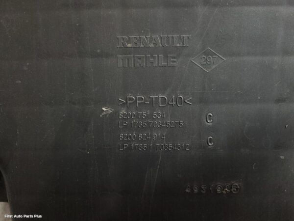 2015 RENAULT MASTER Air Cleaner/Box