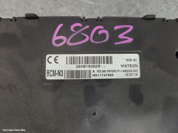 2019 RENAULT MASTER Ecu
