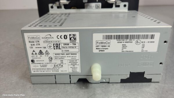 2020 FORD TRANSIT Radio/Cd/Dvd/Sat/Tv