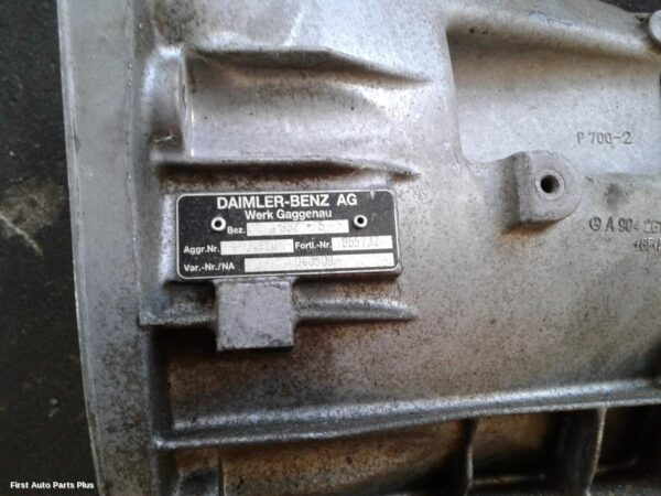 1999 MERCEDES SPRINTER Trans/Gearbox