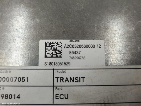 2012 FORD TRANSIT Ecu