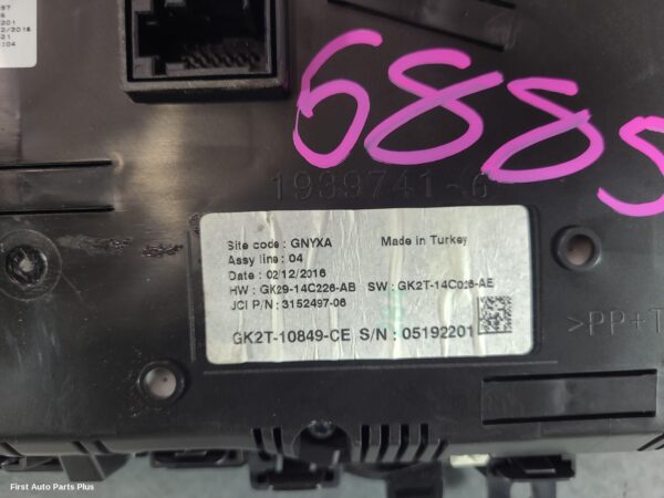 2017 FORD TRANSIT CUSTOM Instrument Cluster