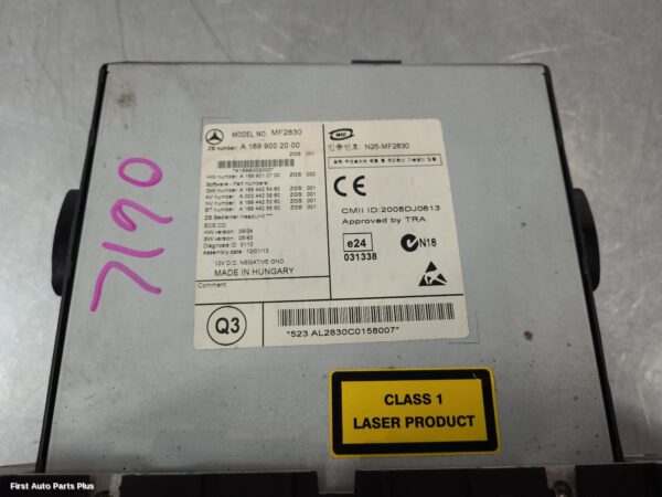2012 MERCEDES VITO Radio/Cd/Dvd/Sat/Tv