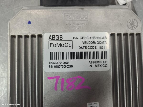 2019 FORD RANGER Ecu