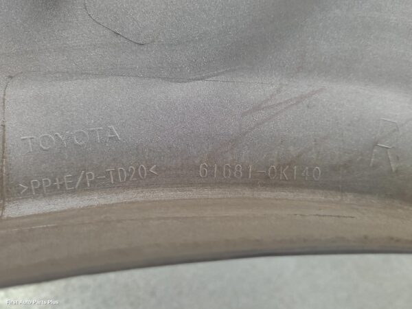 2012 TOYOTA HILUX Wheel Arch Flare