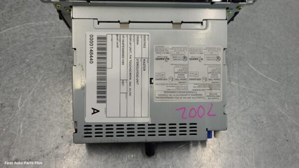 2021 RENAULT MASTER Radio/Cd/Dvd/Sat/Tv