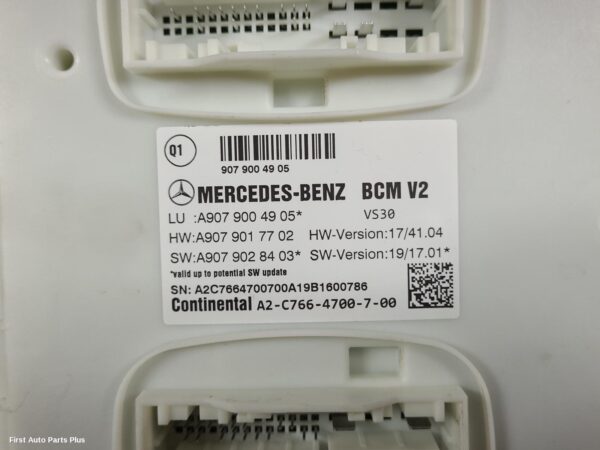 2020 MERCEDES SPRINTER Ecu
