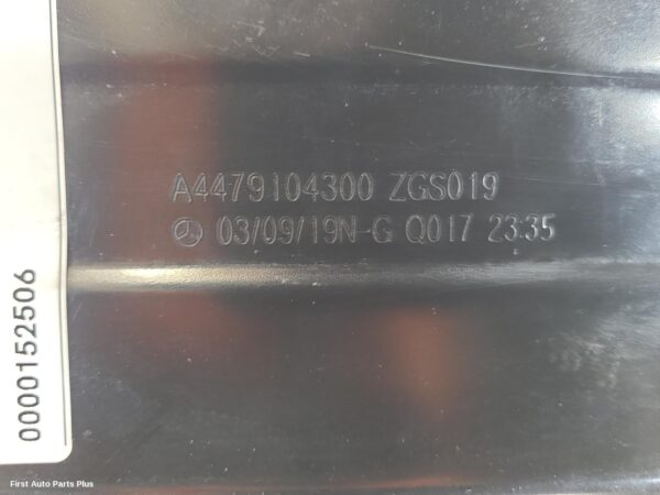 2019 MERCEDES VITO Seat Box