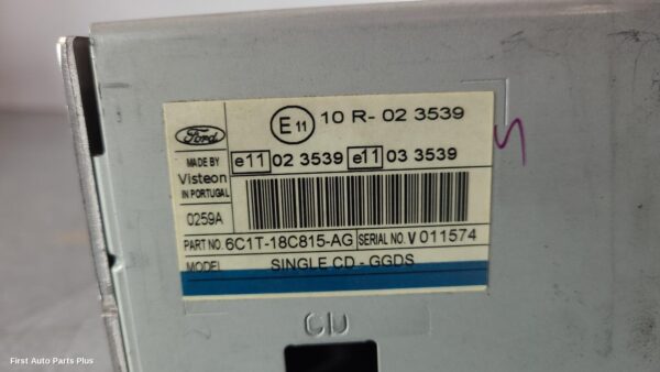 2007 FORD TRANSIT Radio/Cd/Dvd/Sat/Tv