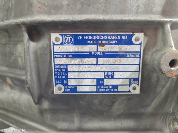 2018 RENAULT MASTER Trans/Gearbox