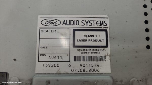 2007 FORD TRANSIT Radio/Cd/Dvd/Sat/Tv