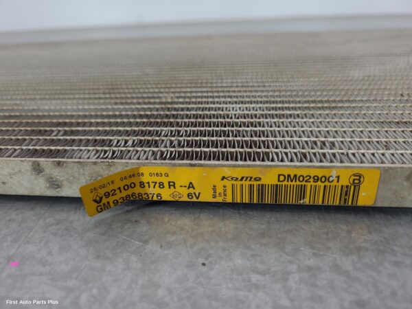 2015 RENAULT TRAFIC A/C Condenser