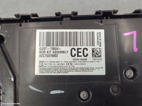 2016 FORD RANGER Ecu