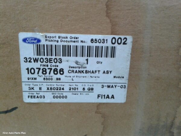 1998 FORD TRANSIT Crankshaft