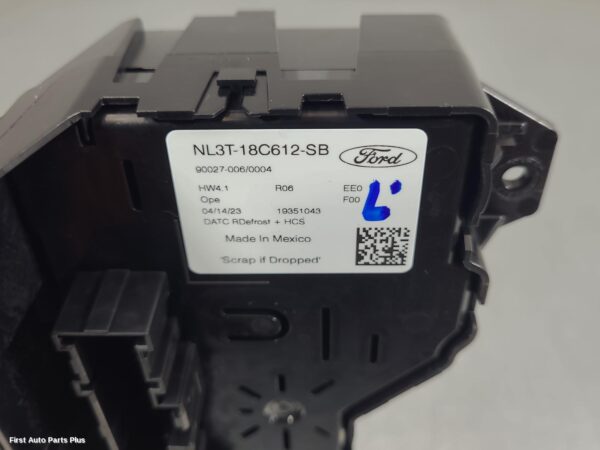 2023 FORD F SERIES Heater/Ac Controls