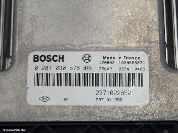 2018 RENAULT MASTER Ecu