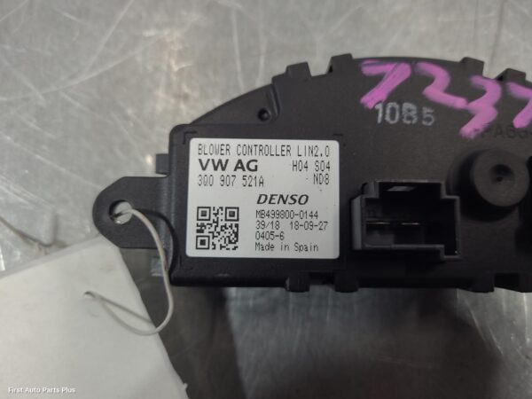 2019 VOLKSWAGEN CRAFTER Fan Speed Resistor