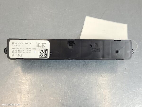 2019 MERCEDES SPRINTER Radio/Cd/Dvd/Sat/Tv