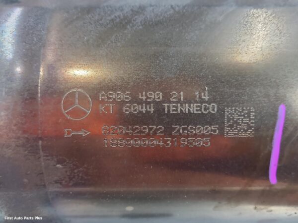 2015 MERCEDES SPRINTER Particulate Filter/Dpf