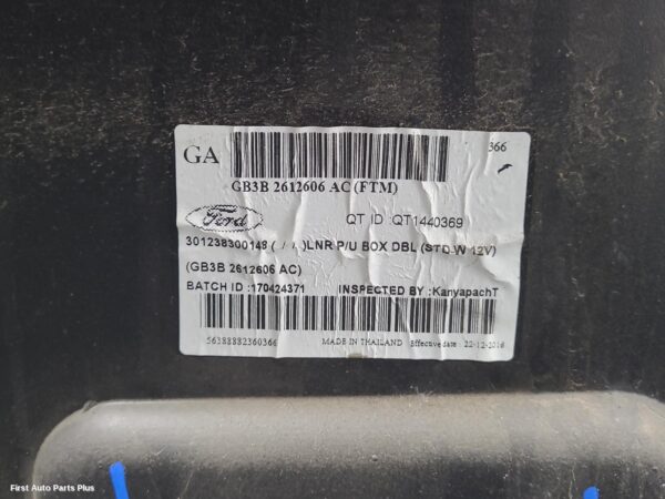 2017 FORD RANGER Ute/Tray Liner