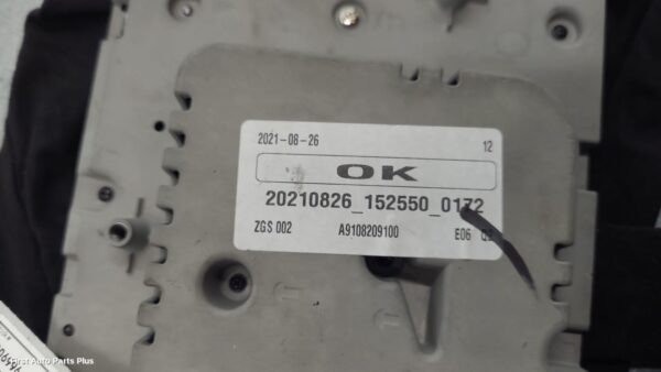 2022 MERCEDES SPRINTER Radio/Cd/Dvd/Sat/Tv