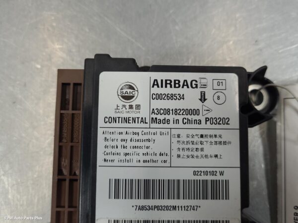 2021 LDV DELIVER 9 Airbag Module/Sensor