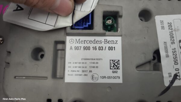 2022 MERCEDES SPRINTER Radio/Cd/Dvd/Sat/Tv