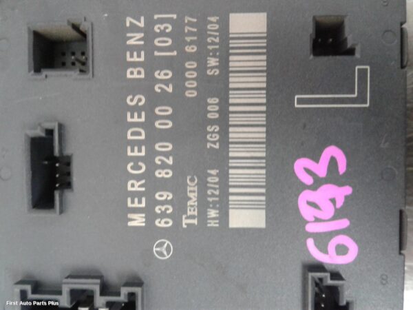 2005 MERCEDES VITO Ecu