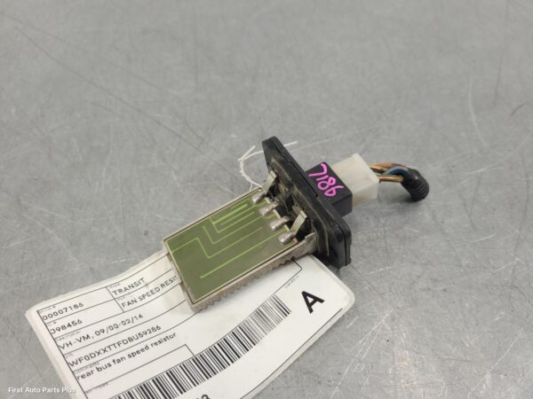 2012 FORD TRANSIT Fan Speed Resistor