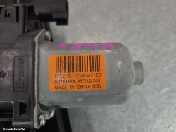2017 FORD RANGER Right Rear Wnd Reg/Motor