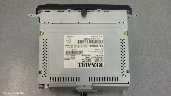 2016 RENAULT TRAFIC Radio/Cd/Dvd/Sat/Tv