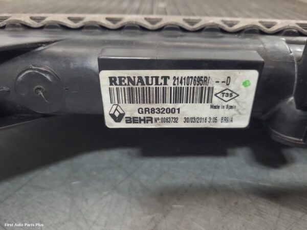 2016 RENAULT MASTER Radiator
