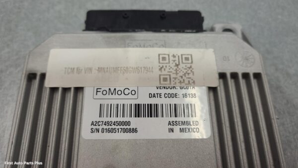 2016 FORD RANGER Ecu