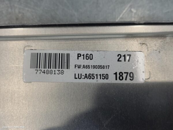 2012 MERCEDES VITO Ecu