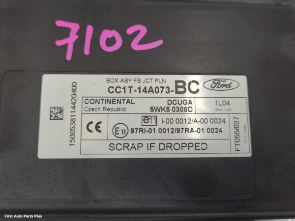 2012 FORD TRANSIT Ecu