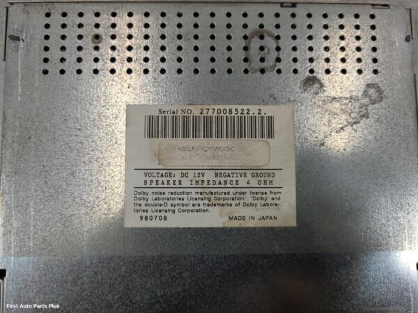 2002 MERCEDES SPRINTER Radio/Cd/Dvd/Sat/Tv