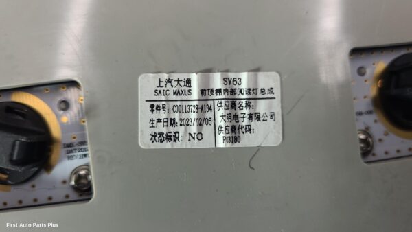 2023 LDV DELIVER 9 Courtesy Light