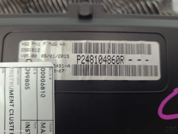 2015 RENAULT MASTER Instrument Cluster