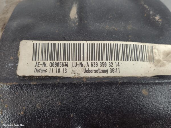 2014 MERCEDES VITO Differential Centre