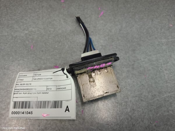 2010 MITSUBISHI TRITON Fan Speed Resistor