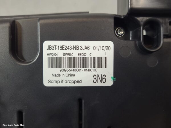2020 FORD RANGER Heater/Ac Controls