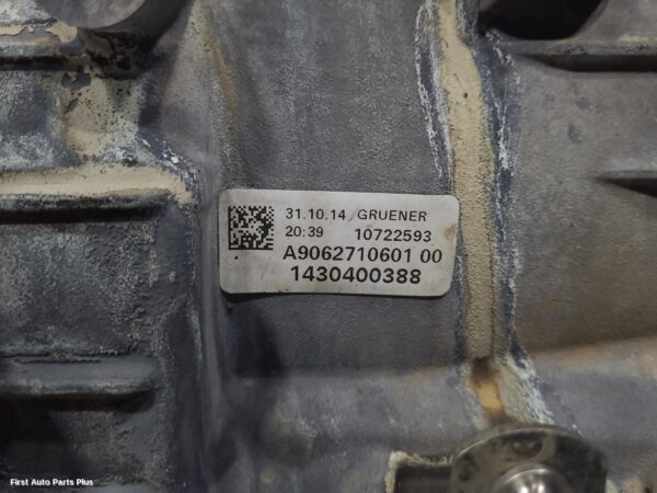 2015 MERCEDES SPRINTER Trans/Gearbox