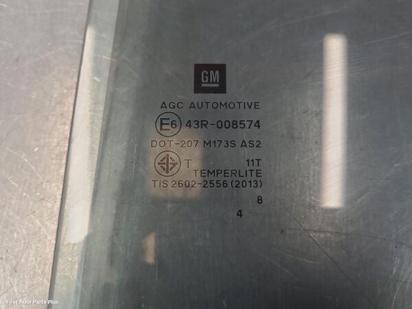 2019 HOLDEN COLORADO Left Rear Door Window