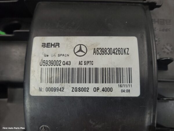 2012 MERCEDES VITO Heater Core/Box