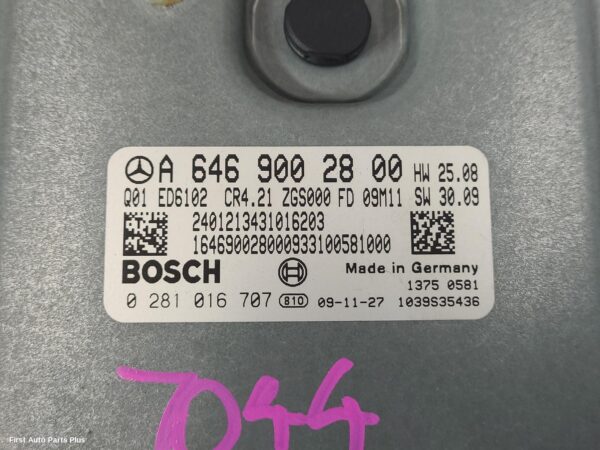 2010 MERCEDES VITO Ecu